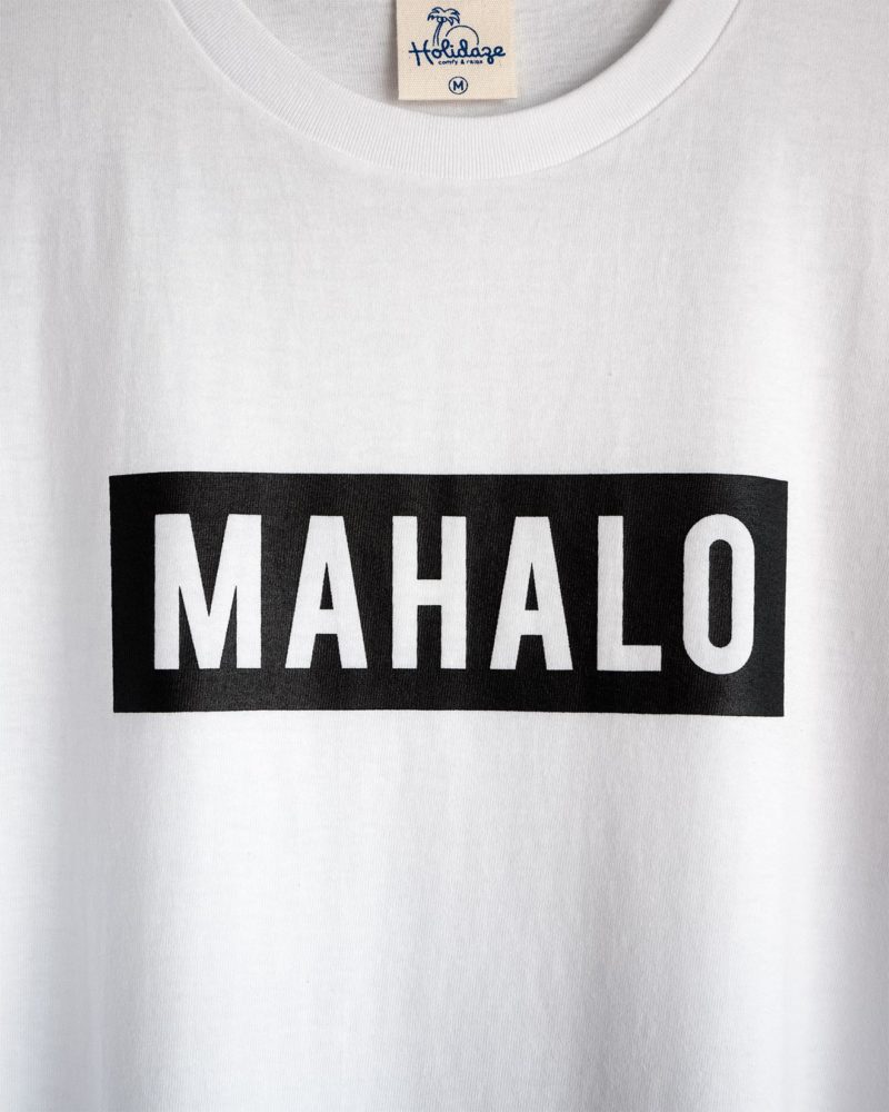 mahalo ボックスロゴTシャツ ホワイト