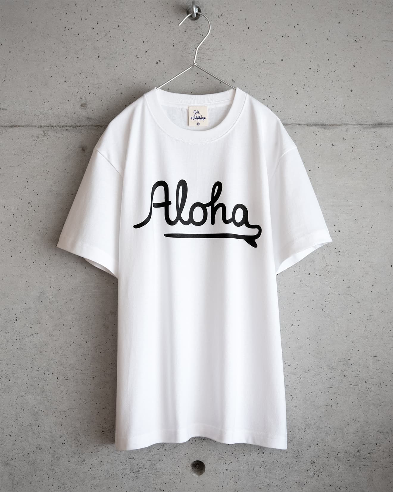 ALOHA LOGO ユニセックサーフTシャツ ホワイト