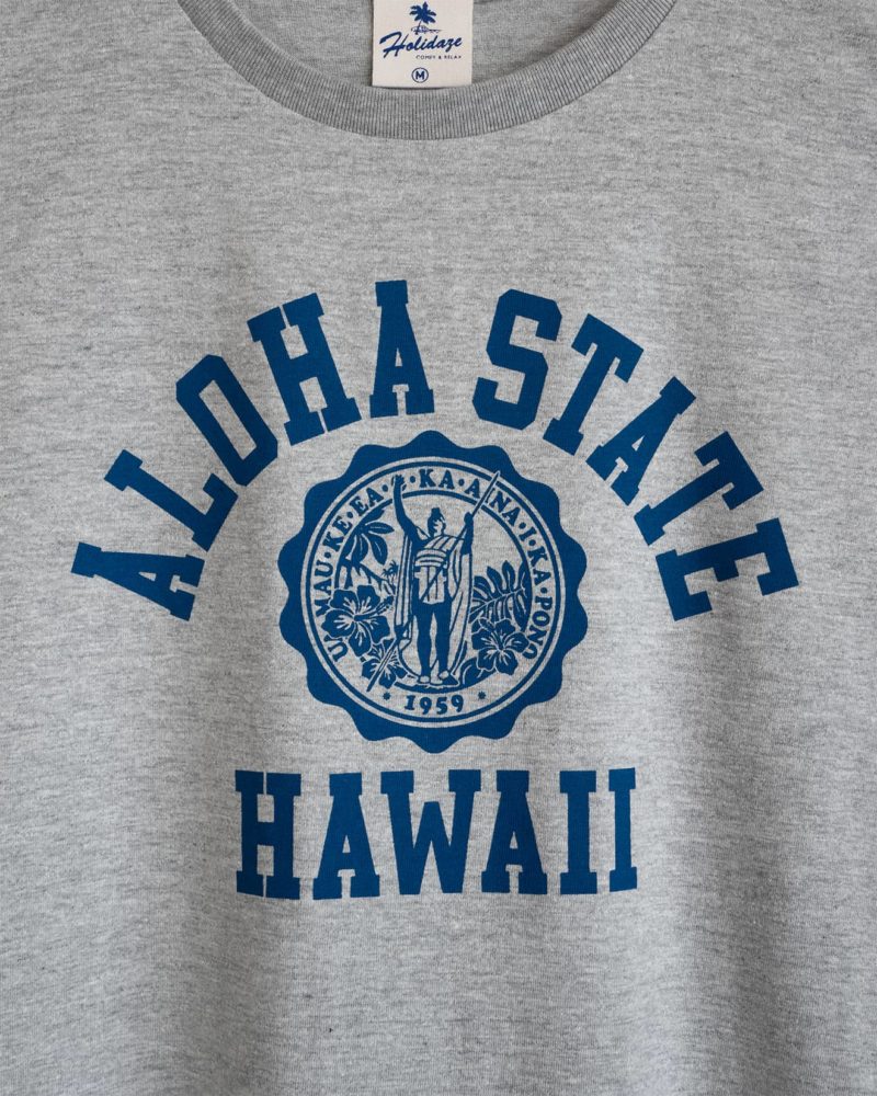 aloha state hawaii レディース カレッジTシャツ