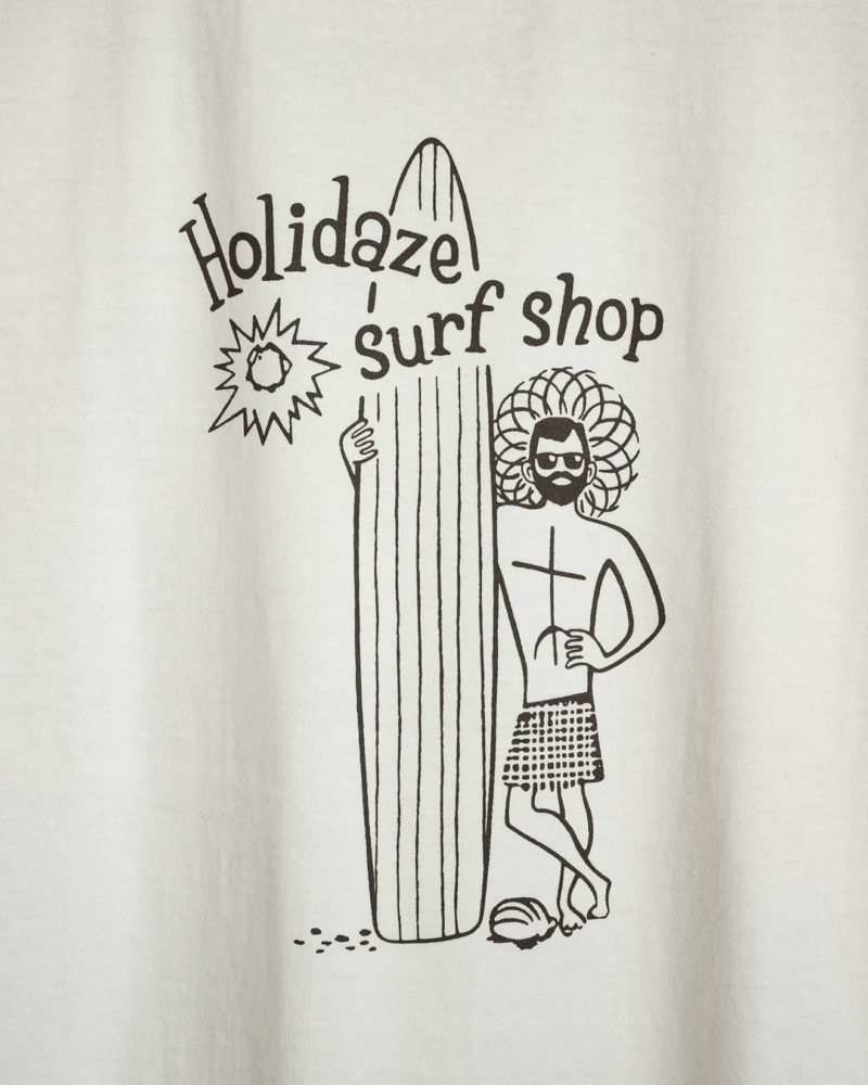 HOLIDAZE SURF SHOP ホリデイズ サーフショップ オールドサーフTシャツ オフホワイト