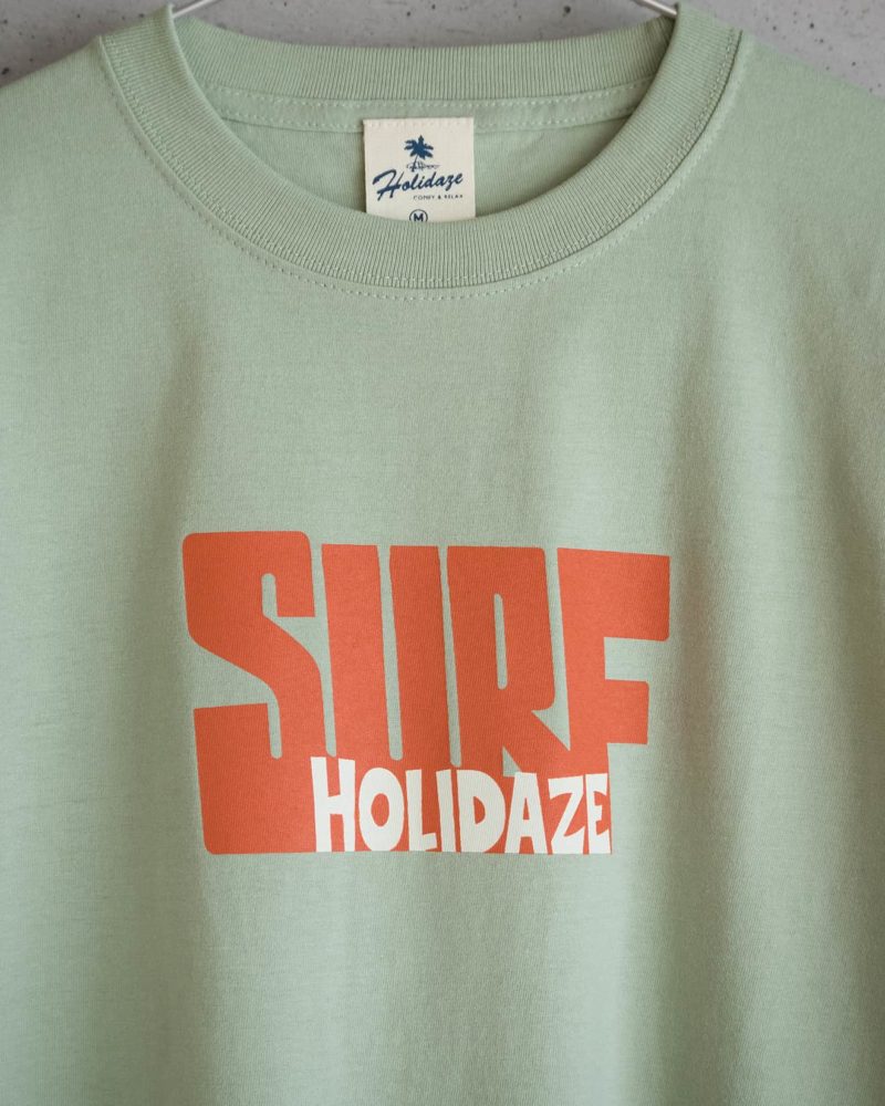 SURF HOLIDAZE オールドサーフTシャツ ユニセックス シーフォームグリーン