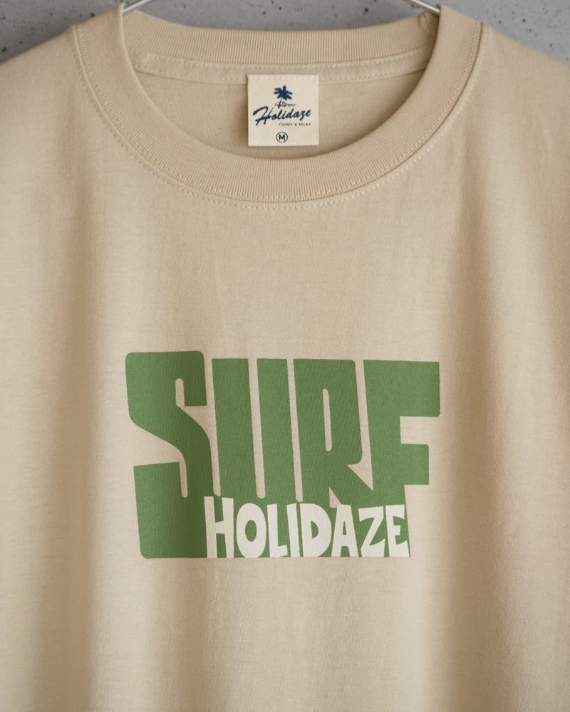 SURF HOLIDAZE オールドサーフTシャツ ユニセックス サンドベージュ